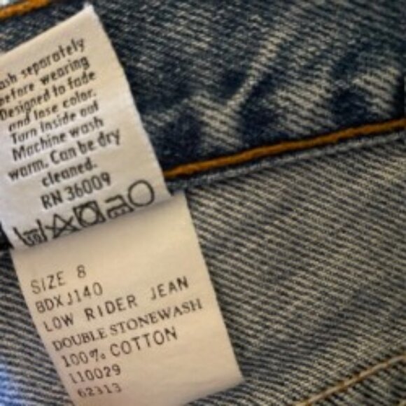 Calvin Klein Low Rider Jeans in Double Stone Wash 8 - Picture 3 of 5